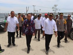 Kapolresta Deli Serdang Dampingi Waka Polda Sumut Saat Kunjungan Menteri PMK ke Stadion Utama Sport Centre Batangkuis