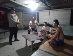 Jajaran Polresta Deli Serdang Cek Keaktifan Pos Ronda Malam