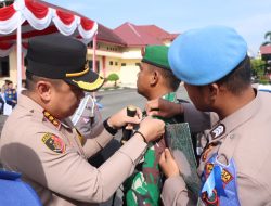 Kapolresta Deli Serdang Pimpin Apel Gelar Pasukan Ops Zebra Toba 2024