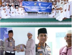 Polantas Polda Sumut Edukasi Santri tentang Keselamatan Berlalu Lintas di Ponpes Anwarul Mukhlasin