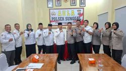 Pererat Silaturahmi Lintas Agama, Kapolsek Sunggal Terima Kunjungan KUA Kecamatan Sunggal