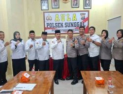 Pererat Silaturahmi Lintas Agama, Kapolsek Sunggal Terima Kunjungan KUA Kecamatan Sunggal