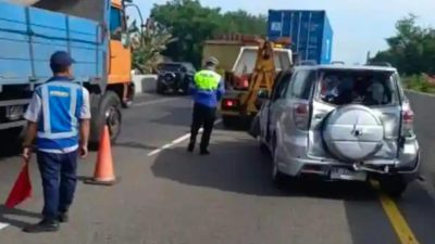 Satlantas Polrestabes Medan Tangani 7 Kecelakan Beruntun di Jalan Tol Belawan