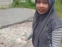 Remaja Wanita 18 Tahun Laporkan Perusakan Jalan Terves Area Medan Estate