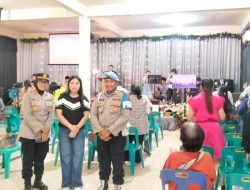 Hadir Menjaga Keamanan Serta Menyapa dengan Kasih, Kapolsek Binjai Dampingi jemaat Ibadah dan Kegiatan Sosial di Gereja